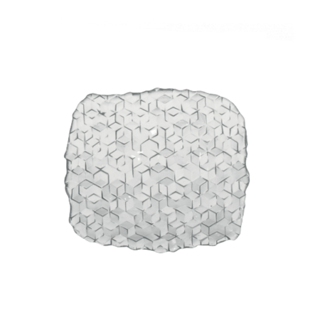 Vassoio Rettangolare Vetro 19,5x17,5 Cubik | DAC Forniture