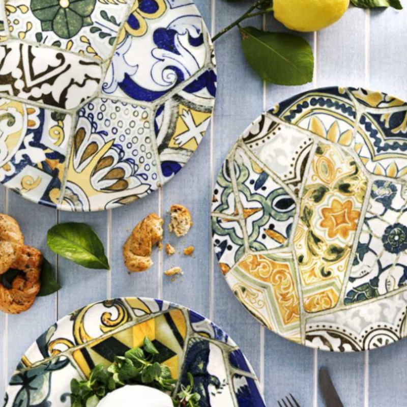 Sottopiatti Coupe Seaside Maiolica Tognana 31 cm Multicolor | DAC