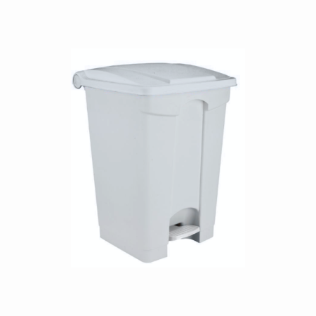 Contenitore a pedale con coperchio Bianco 45 Lt - HACCP - DAC Forniture