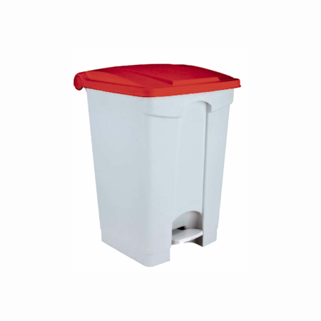 Contenitore a pedale con coperchio Rosso 45 Lt