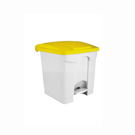 Contenitore a pedale con coperchio Giallo 30 Lt - DAC Forniture