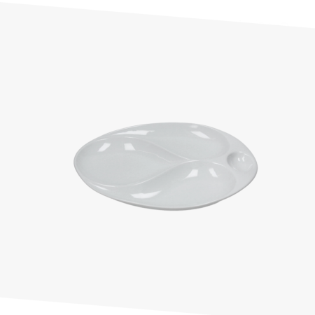 Piatto Ovale 4 Scomparti 34,5x29 Bianco Tognana | DAC Forniture