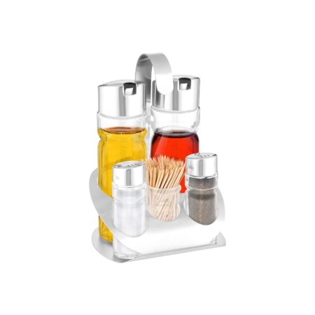 5 pezzi Menage Amalfi acciaio inossidabile